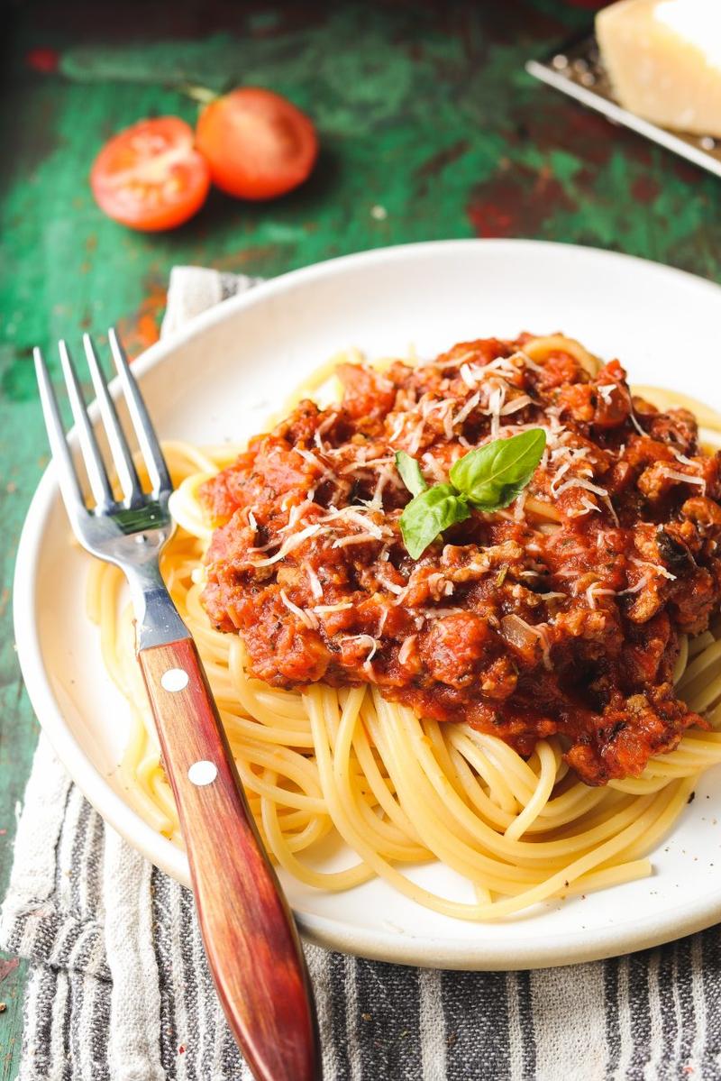Kluczowe składniki spaghetti bolognese