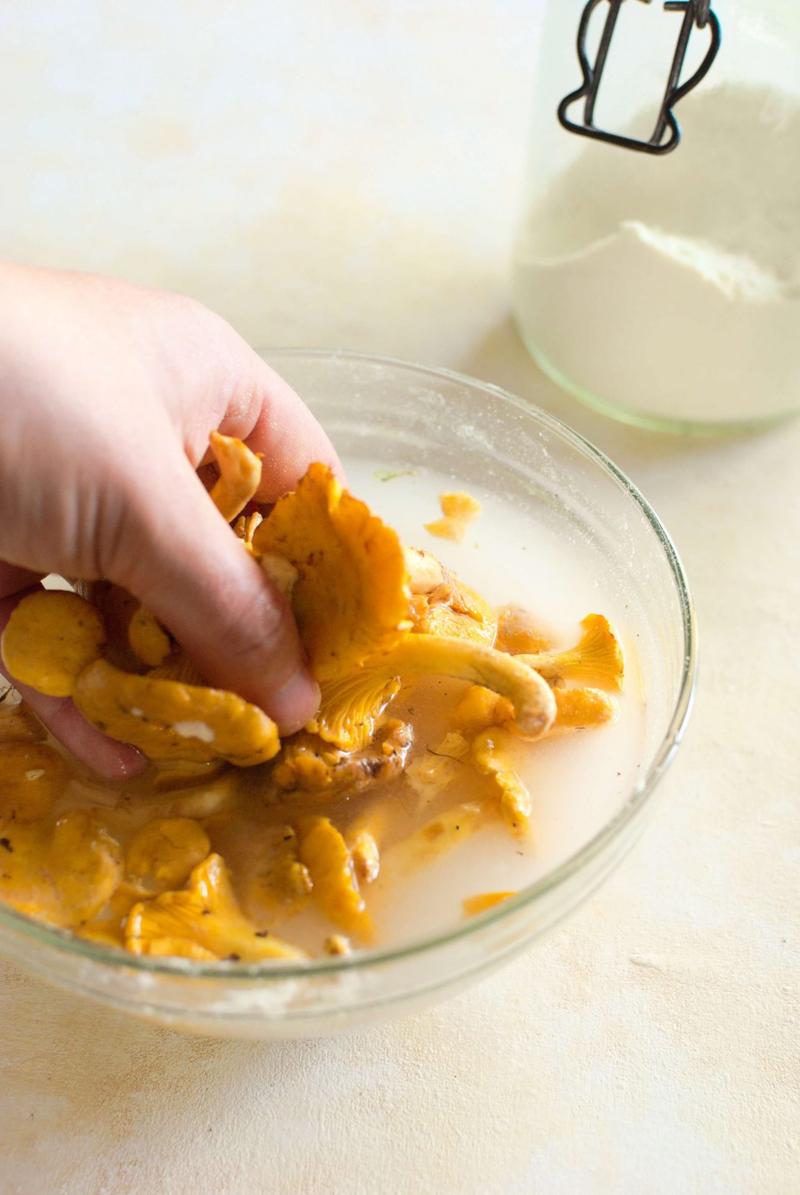 Triki kuchenne z grzybami