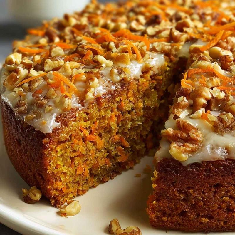 Idealnie wilgotne ciasto marchewkowe