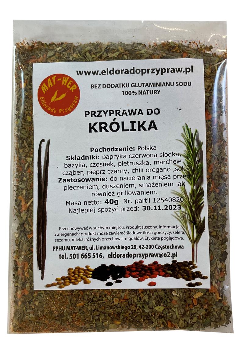 Przyprawy dla królików